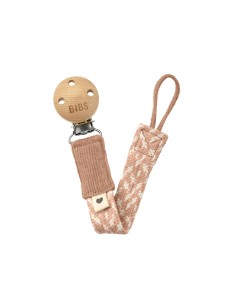 BIBS Paci Braid Chupetero trenzado blush/ivory