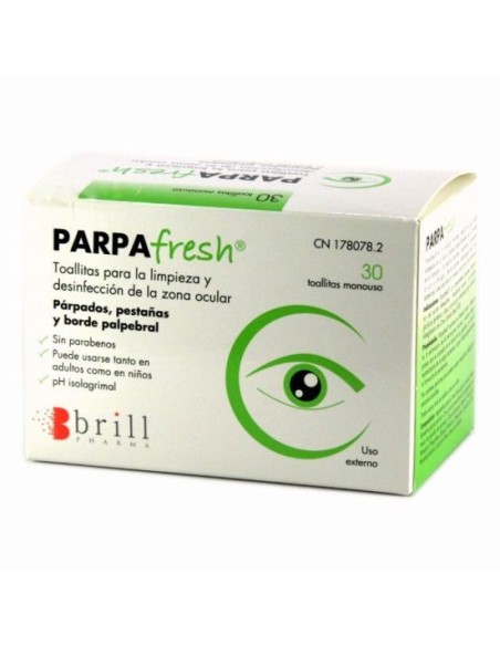 PARPAFRESH Toallitas de Limpieza Oculares 30 unidades