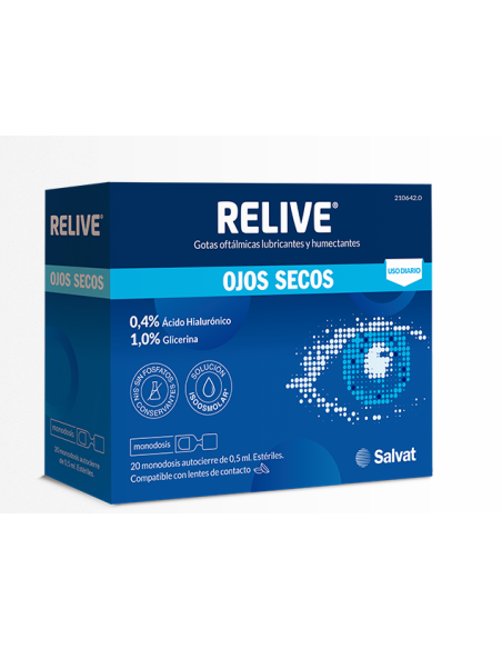 SALVAT RELIVE Ojos Secos Colirio Monodosis
