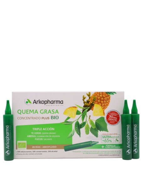 ARKOPHARMA Arkofluido quema grasa 20 ampollas