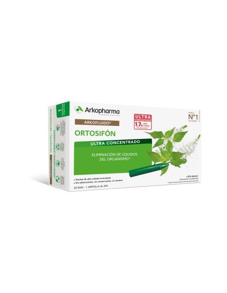 ARKOPHARMA Arkofluido ortosifón 20 ampollas