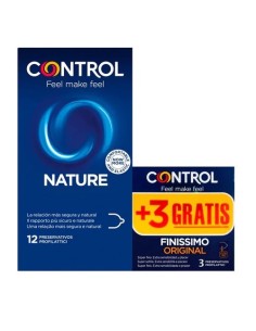 CONTROL NATURE Preservativos pack 12 unidades + FINISSIMO 3 unidades