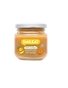 SMILEAT Tarrito Multifrutas con Mango 130 g ECO