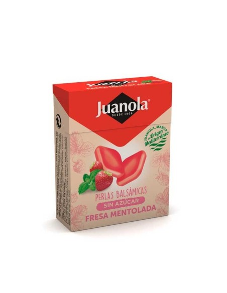 JUANOLA Perlas Balsámicas Sabor Fresa Mentolada 25 g