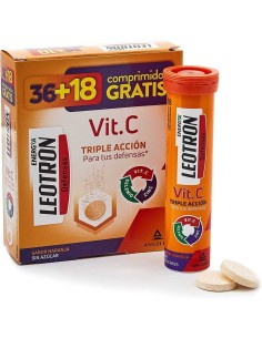 LEOTRON Defensas vit. C triple acción 36+18 comprimidos