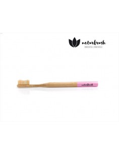 Naturbrush cepillo dental adulto rosa medio
