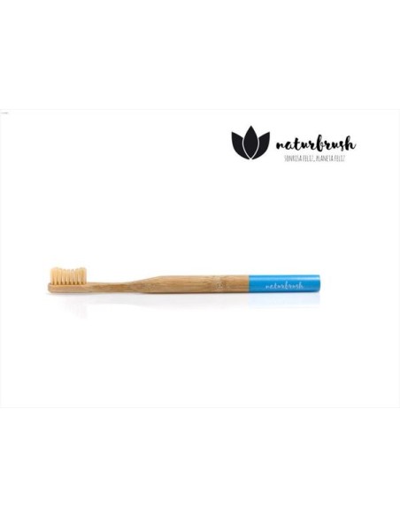 Naturbrush cepillo dental adultos azul medio
