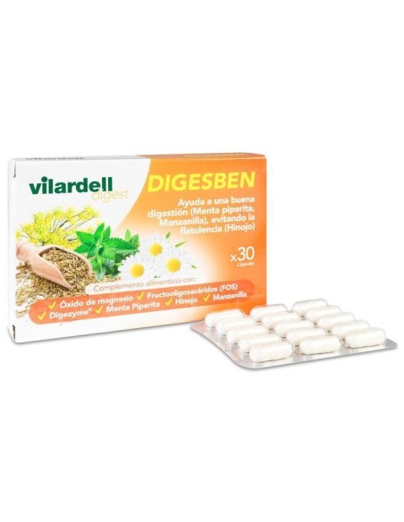 VILARDELL Digesben 30 cápsulas