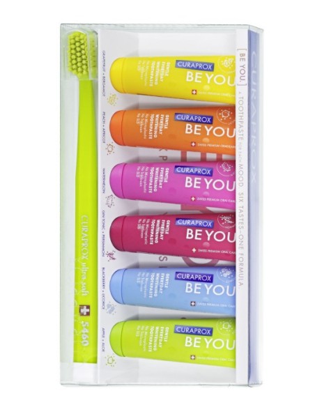 CURAPROX PACK 5460 Cepillo Ultra Soft + Pasta de Dientes 6 unidades 10 ml