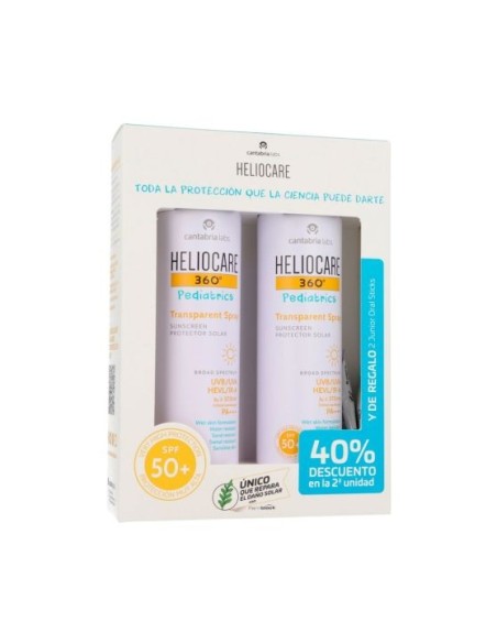 HELIOCARE 360º Pediatrics Pack Spray protector SPF50+ 2 x 200 ml