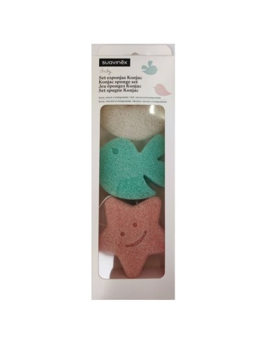 SUAVINEX BABY Set Esponjas Konjac
