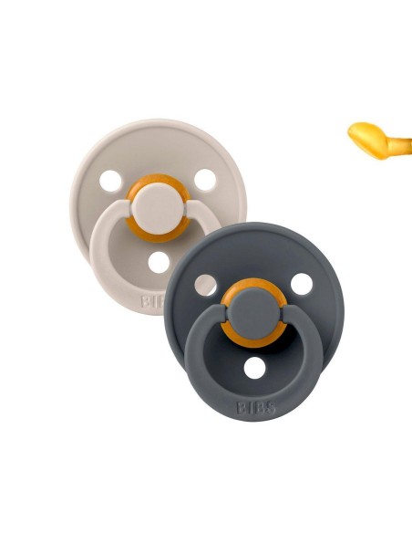 Hevea chupete goma natural 0-3 m color anaranjado y anatómico