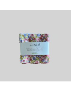 OJALA Liberty Toallitas desmaquillantes ecológicas reutilizables flores mod. 7