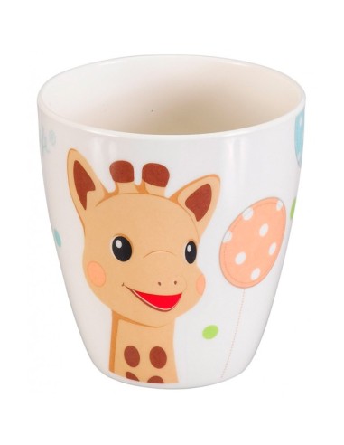 Sophie la girafe set de comida (plato, bol, vaso y cubiertos)