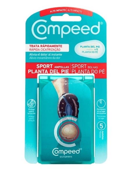 COMPEED Sport ampollas planta del pie 5 apósitos