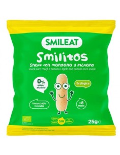 SMILEAT Smilitos Manzana y Plátano 25 g ECO