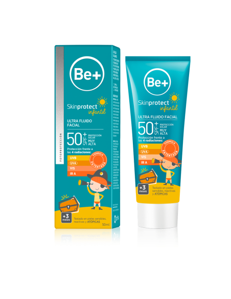 BE+ SKINPROTECT Infantil SPF+50 Ultra Fluido Facial 50 ml