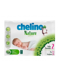 Pañales Chelino Nature Talla 2 (3-6 kg) 28 Uds