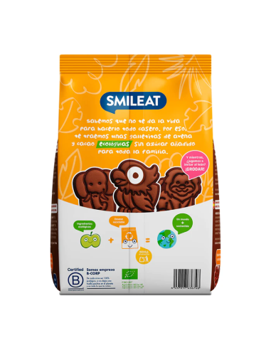 SMILEAT Galletita de Espelta, Avena y Cacao 220 g ECO