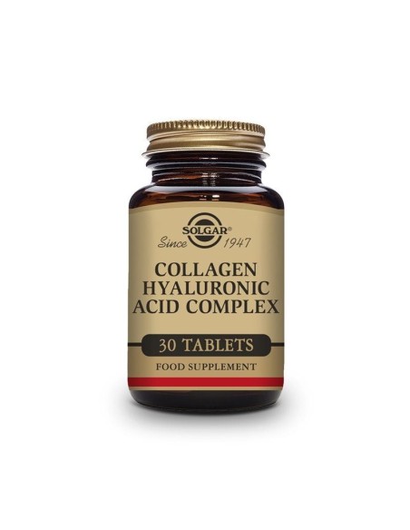 SOLGAR Ácido Hialurónico Complex con Colágeno 30 comprimidos