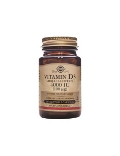 SOLGAR Vitamina D3 4000 UI (100 μg) 60 cápsulas vegetales