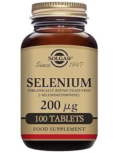 SOLGAR Selenio 200 μg ( sin levadura ) 100 comprimidos