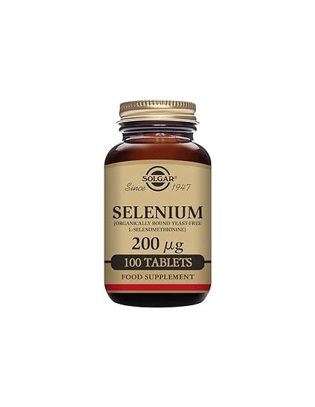 SOLGAR Selenio 200 μg ( sin levadura ) 100 comprimidos