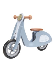 LITTLE DUTCH Moto Scooter de Madera Azul Celeste