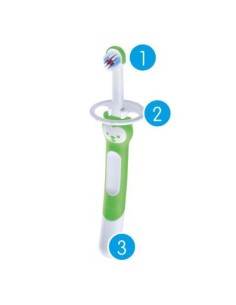 MAM TRAINING BRUSH Cepillo de Dientes Bebés VERDE MENTA 2