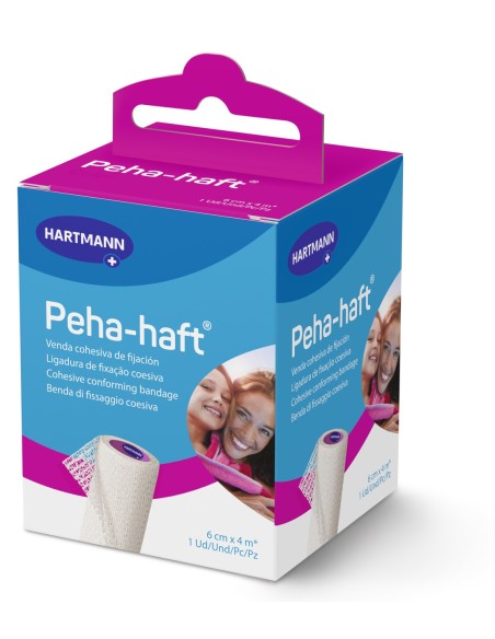 PEHA-HAFT Venda Cohesiva de Fijación 6 cm x 4 m