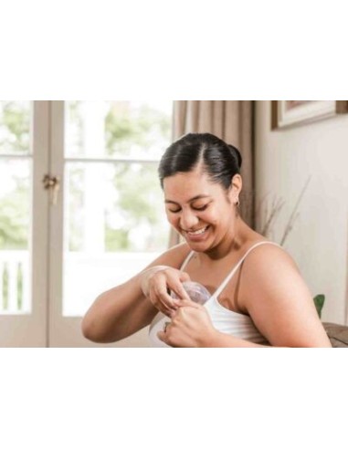 HAAKAA Recolector de Leche Ladybug 40 ml 2 unidades + Neceser azul-gris