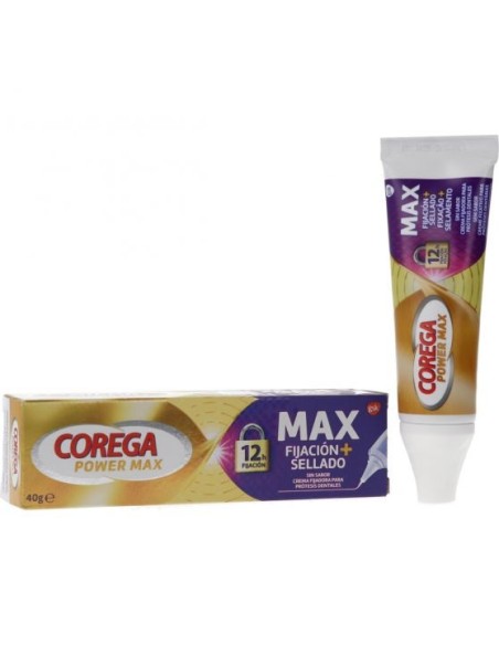 COREGA POWER MAX Fijación Sellado Sin Sabor