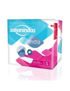 SABANINDAS Salvacamas Extra 60 cm x 90 cm 20 Unidades