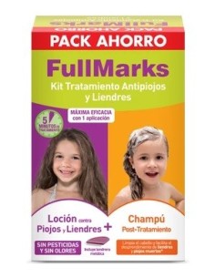 FULLMARKS Kit Tratamiento contra Piojos y Liendres