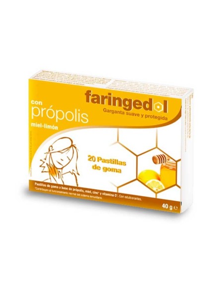 FARINGEDOL con Própolis 20 pastillas de goma