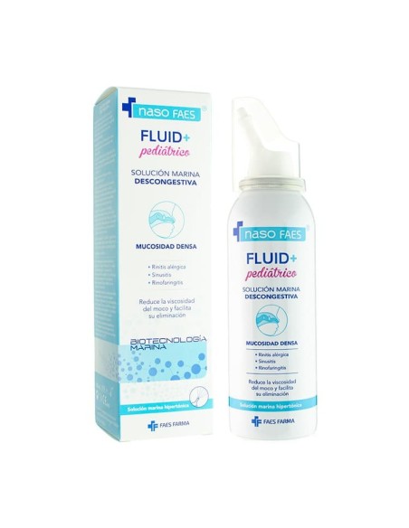 NASO FAES FLUID+ Pediátrico Solución Marina Descongestiva 100 ml