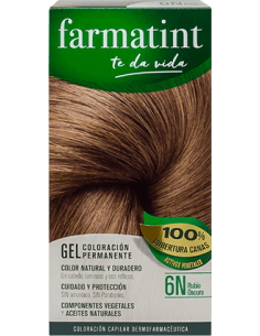 FARMATINT Gel Coloración Permanente 6N Rubio Oscuro 135 ml