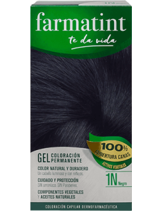 FARMATINT Gel Coloración Permanente 1N Negro 135 ml