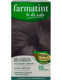 FARMATINT Gel Coloración Permanente 4N Castaño 135 ml