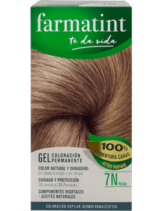 FARMATINT Gel Coloración Permanente 7N Rubio 135 ml