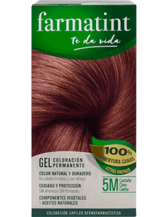 FARMATINT Gel Coloración Permanente 5M Castaño Claro Caoba 135 ml