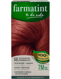 FARMATINT Gel Coloración Permanente 7M Rubio Caoba 135 ml