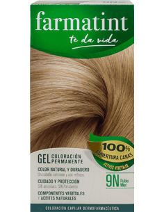 FARMATINT Gel Coloración Permanente 9N Rubio Miel 135 ml