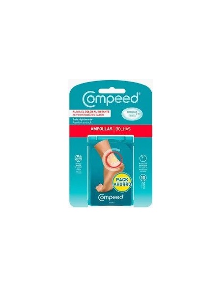 COMPEED Ampollas medianas 10 apósitos