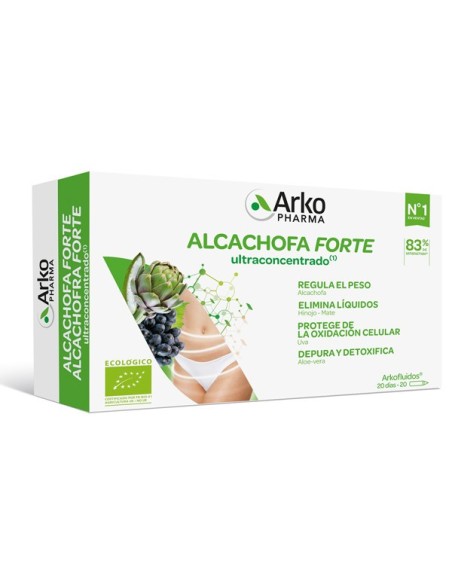 ARKOPHARMA Arkofluido Alcachofa Forte  20 ampollas 300 ml