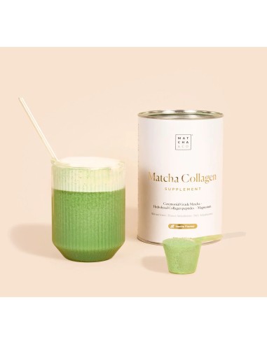 MATCHA & CO Colágeno Bovino con Té Matcha 300 g (Sabor Matcha)