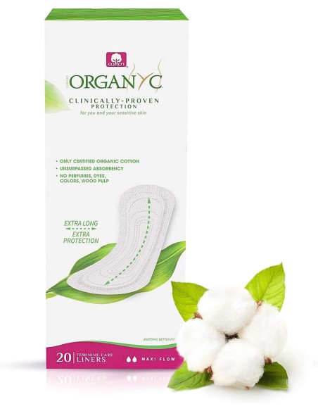 ORGANYC Salvaslips Maxi Flujo Leve