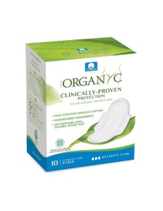 ORGANYC Compresa de Día con Alas Flujo Moderado