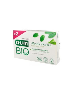 GUM BIO Duplo Pasta Dentífrica Menta Fresca con Aloe Vera 75 ml + 75 ml