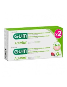 GUM ACTIVITAL Duplo Gel Dentífrico Antiplaca 75 ml + 75 ml
